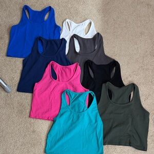 Women’s Racerback Crop Tank Top - Multiple Colors